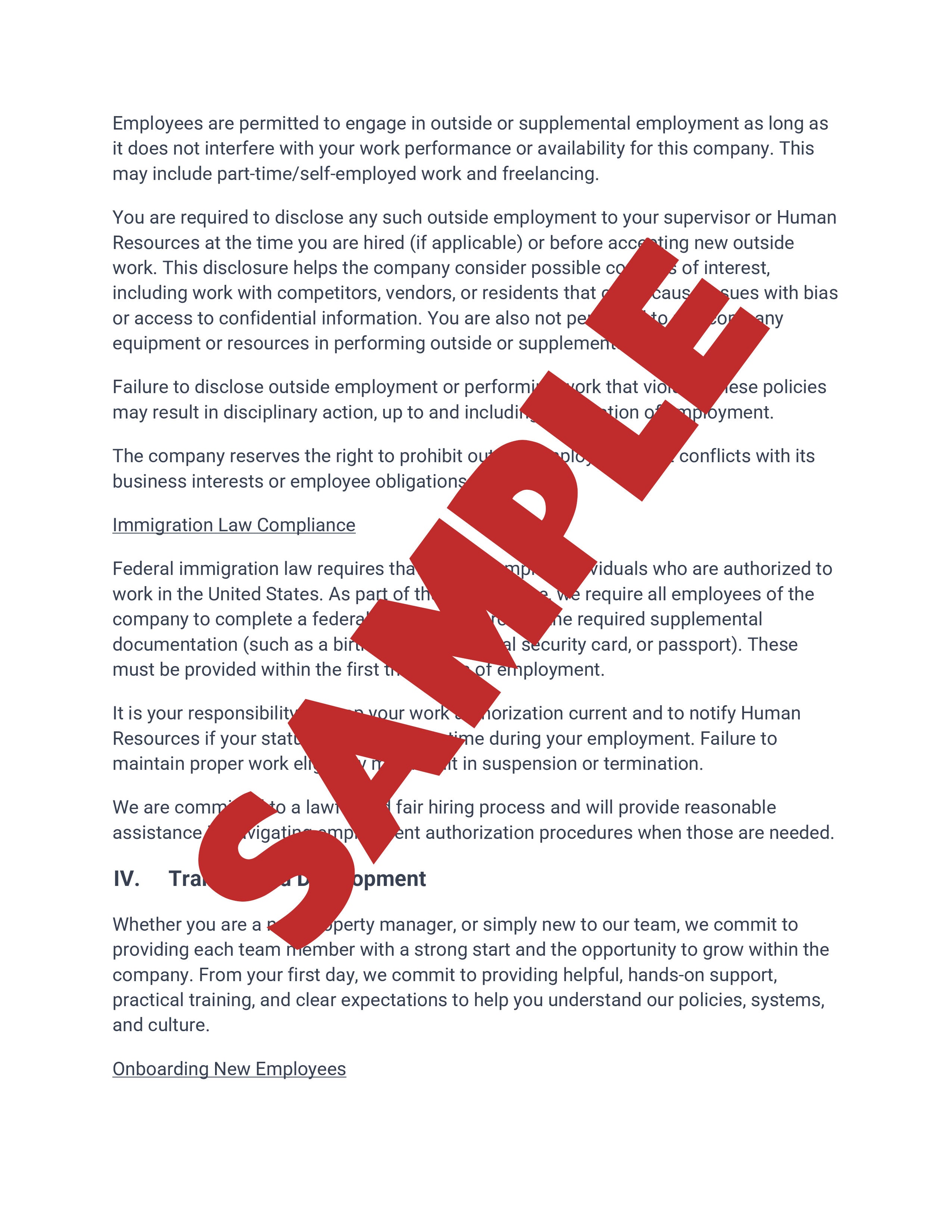 Employee Handbook
