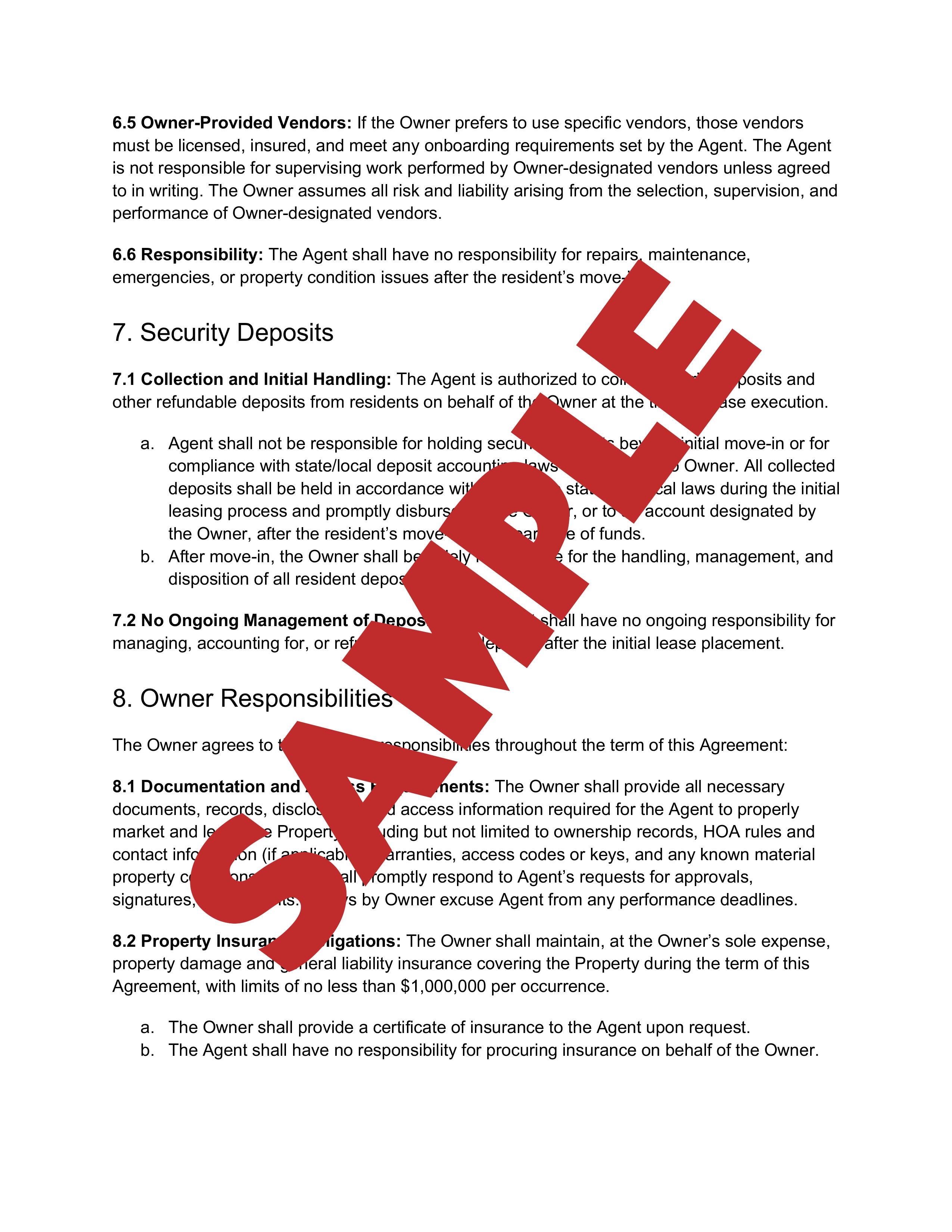 Management Agreement (Lease-Only)