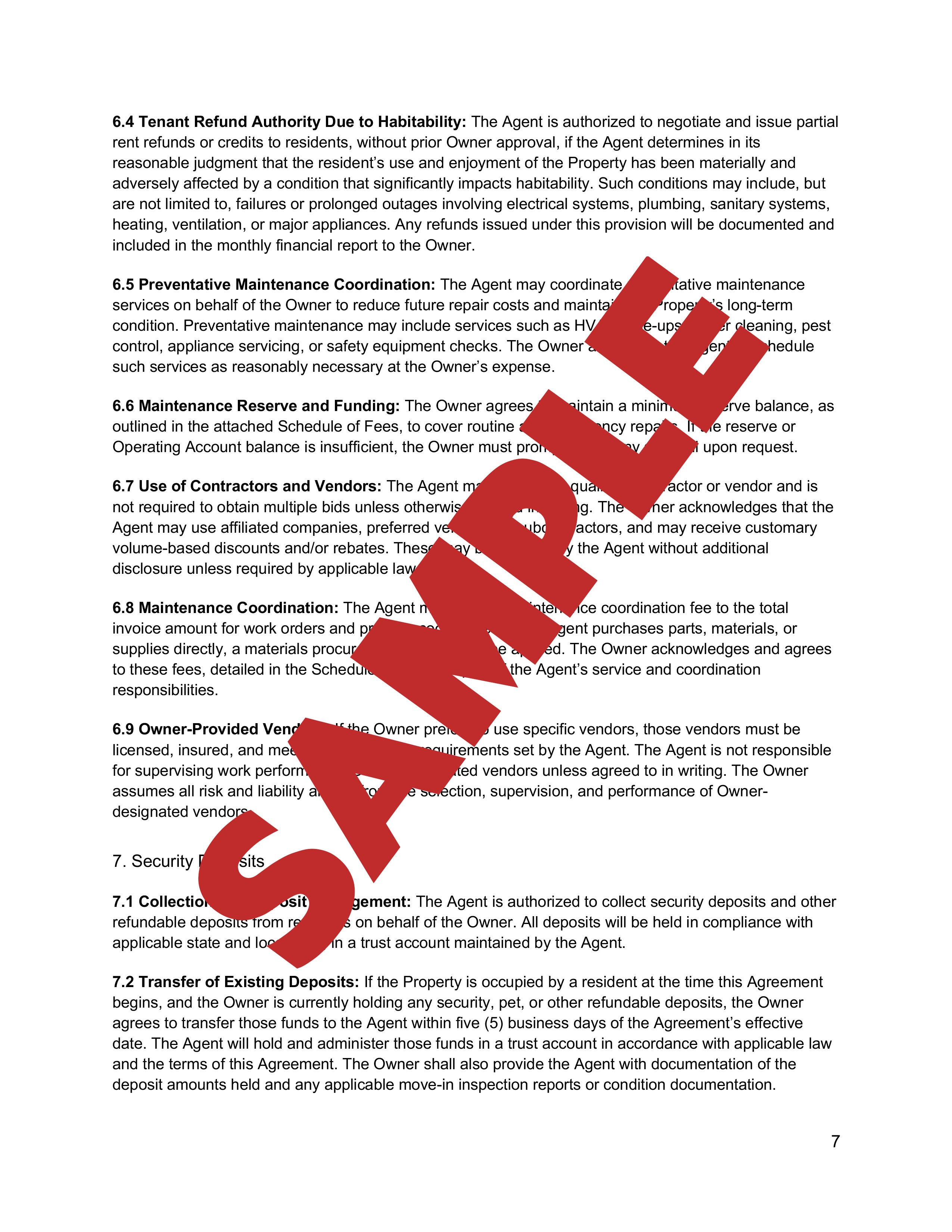 Property Management Agreement